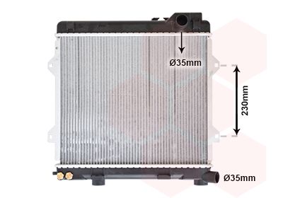 VAN WEZEL Radiaator,mootorijahutus 06002075